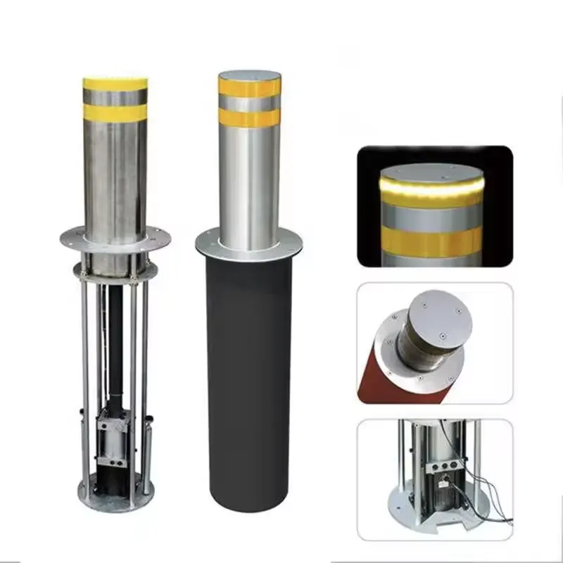 Komplexný pohľad na hydraulický bollard: od spoľahlivého vnútorného pohonu až po bezpečnostný LED prstenec pre maximálnu viditeľnosť v noci.