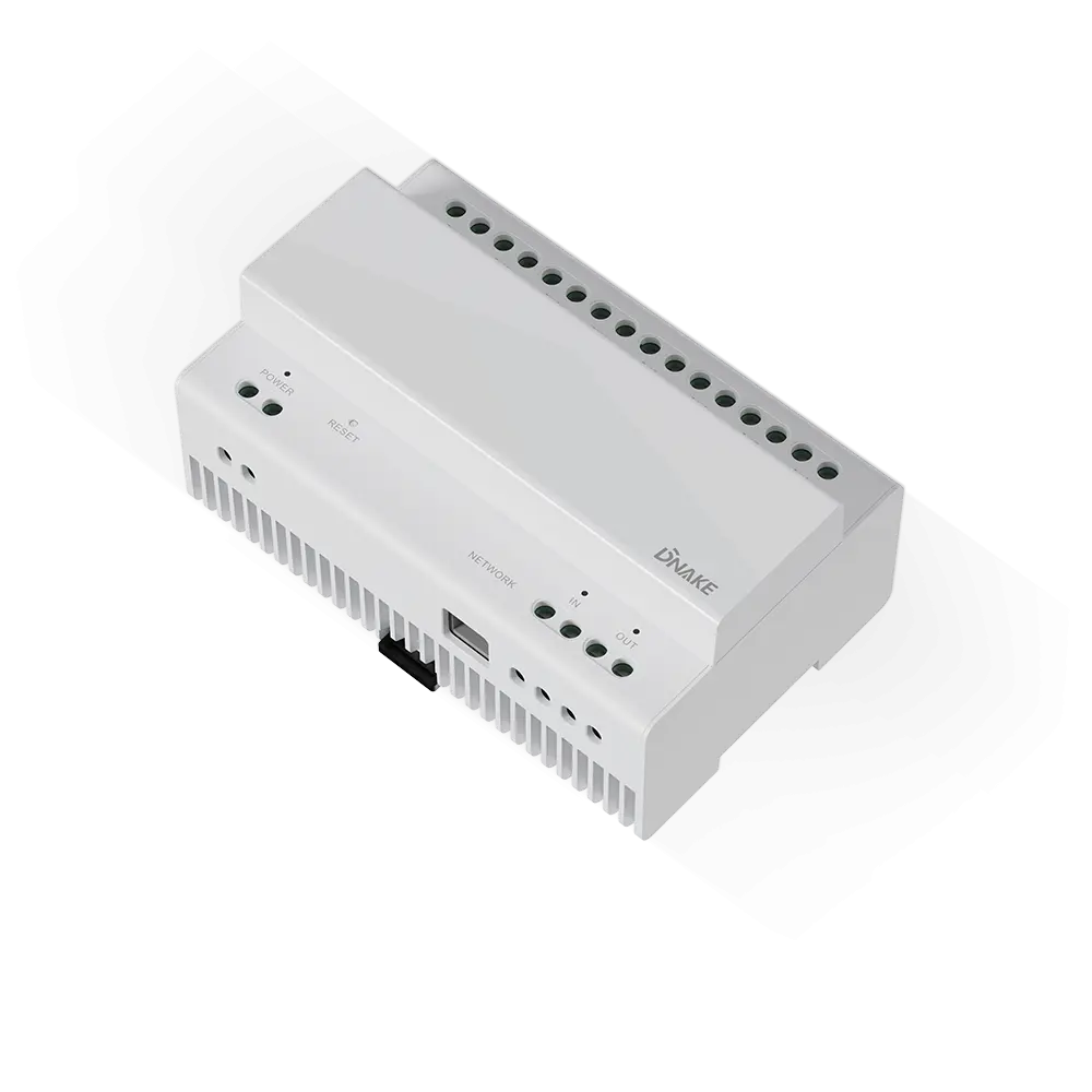 Detail ethernetového portu RJ45 na 2-vodičovom IP prepínači DNAKE TWD02